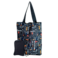 Сумка складная Таш дизайн цветные города