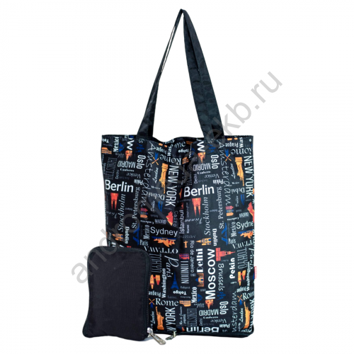 Фото складной сумки Андромеда Сумка складная Таш дизайн цветные города