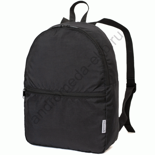Складная сумка Андромеда Рюкзак складной мягкий с карманом 561 жаткаПУ черный Фото складной сумки Андромеда Рюкзак складной мягкий с карманом 561 жаткаПУ черный