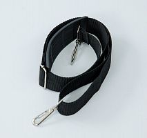 Ремень плечевой 204 черный (4х135см), наплечник, поворотные карабины