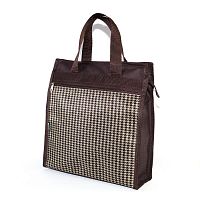Сумка хозяйственная 480 шоколад/гусиные лапки