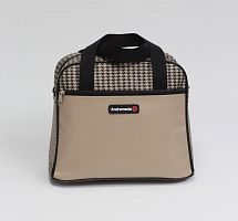 Сумка хозяйственная 184 гусиные лапки/беж