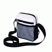 Сумка кросс-боди унисекс 596 черный/белый