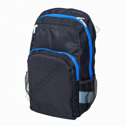 Фото спортивного рюкзака Андромеда Рюкзак с ярусом 097 черный/голубой
